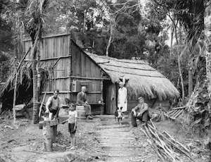 Historical New Zealand Arthur Northwood Photograph Print Slab Hut