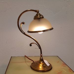 Art Deco Style Brass Desk Lamp