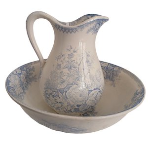 19th Century Washbowl and Jug