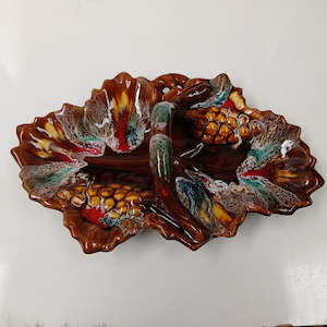 "Vallauris" Glazed Pottery Serving Platter