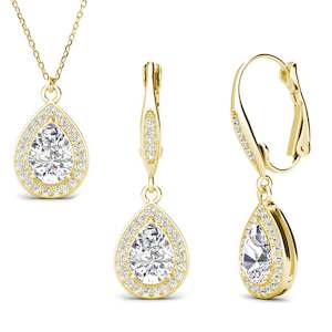 18K Gold Crystal Jewellery Set "Senorita"