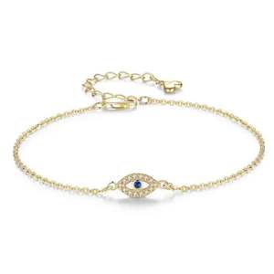 18K Gold Evil Eye Bracelet "Koruma"