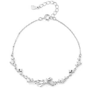 Silver Crystal Bracelet "Chantilly"