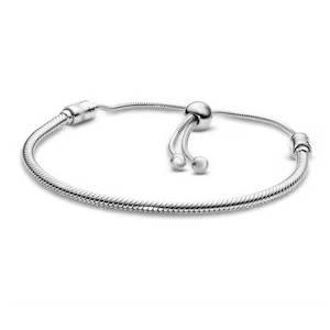 Silver Adjustable Bracelet for Collecting Charms