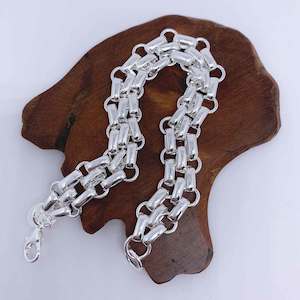 925 Sterling Triple Brick Chain Bracelet "Denver"