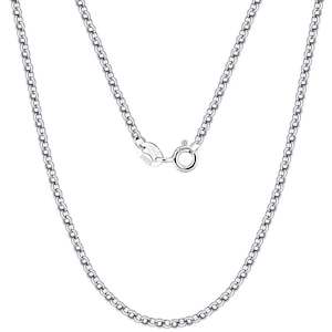 Direct selling - jewellery: 925 Sterling Silver Rolo or Belcher Chain (Width 2mm)