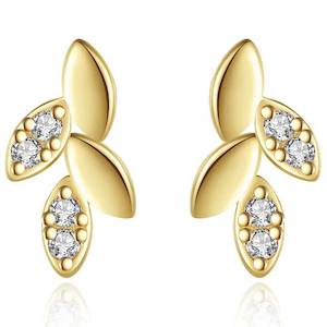 18K Gold Stud Earrings "Daria"