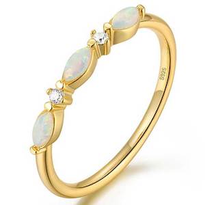 14K Gold Opal Ring "Tamara"