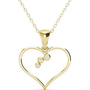 18K Gold Heart Necklace "Trisha"