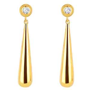 Gold Drop Earrings "Cali"