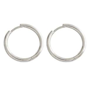 Silver Hoop Earrings "Sacha" (2mm thick)