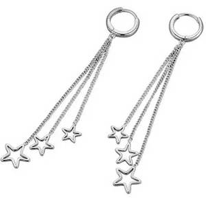 925 Sterling Silver Earrings "Triple Matariki"