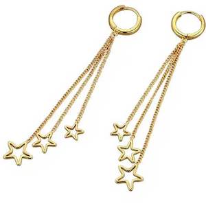 18K Gold Earrings "Triple Matariki"