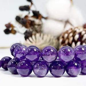 Amethyst Gemstone Beads (8mm)