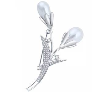 925 Sterling Silver Brooch "Corsage"