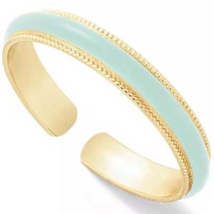 18K Gold Stacking Ring "Georgette" (Blue)