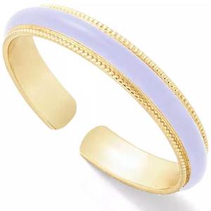 18K Gold Stacking Ring "Georgette" (Lilac)