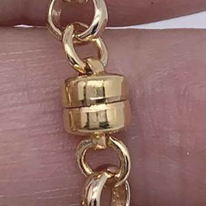 Custom attachment of 22K Gold Filled magnetic clasp 15mm