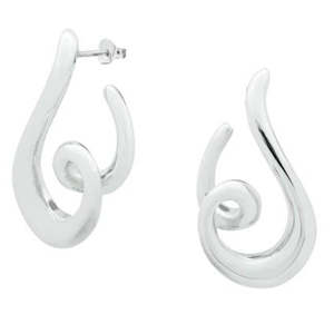 925 Sterling Silver Swirl Earrings "Lizzy"