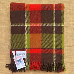 Earthy Colours TRAVEL RUG New Zealand Wool Blanket