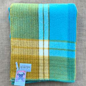 Fresh Retro Fav! SINGLE Pure Wool Blanket