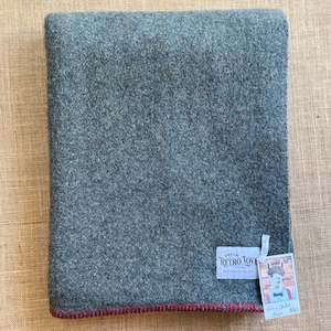 Linen - household: Classic Grey SINGLE Army New Zealand Wool Blanket **BARGAIN BLANKET**