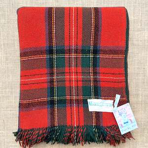 Linen - household: Vintage CAR RUG DUOTONE New Zealand Wool Blanket