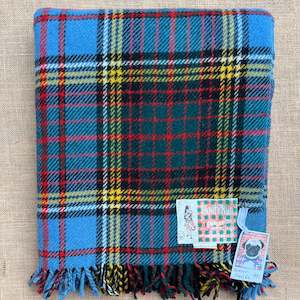 Vintage ANDERSON Tartan TRAVEL RUG New Zealand Wool Blanket