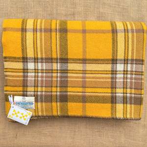 Toasty Mustard QUEEN/KING New Zealand Pure Wool Blanket