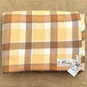 Gorgeous Browns Princess Onehunga DOUBLE New Zealand Wool Blanket