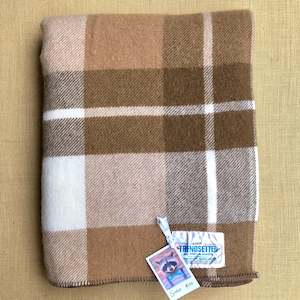 Lovely Thick New Zealand Wool SINGLE Blanket, Smith & Brown Onehunga