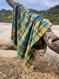 Linen - household: Adventure Awaits (New Wool): Trekking The Tussock TRAVEL RUG