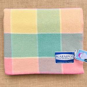 Pastel KNEE/PRAM New Zealand Wool Blanket **BARGAIN BLANKET**