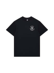 Majestic Brush Logo Tee Raiders Black MJLV1491