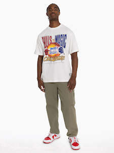 Clothing: Mitchell&Ness 1996 Playoffs Tee NBA White MNNC2701