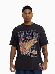 Mitchell&Ness Fire N Lightning Lakers Tee MNLL2563