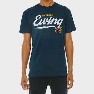 Clothing: Ewing Athletics Script Tee Navy