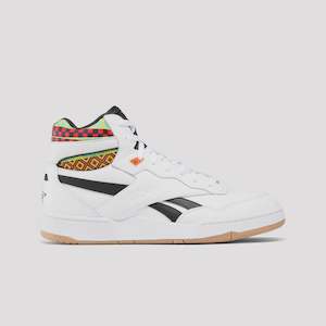 Clothing: Reebok BB4000 II Mid White/Black/Gum 100075206