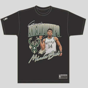 NBA Essentials Jones Tee Bucks Black OSMBM17B5T