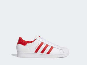 Clothing: Adidas Superstar White/Red GZ3741