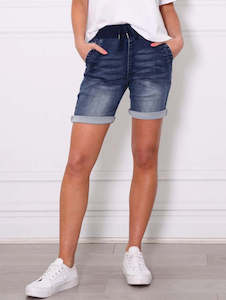 Clothing: Riley Short | Dark Blue Wash