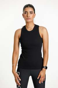 Clothing: Luca Singlet | Black Rib