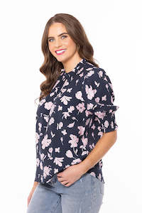 Wishful Top | Pink Spaced Floral