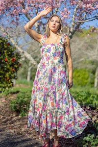 Clothing: Tyler Midi Dress Floral