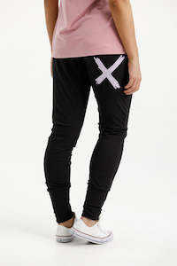 Clothing: Apartment Pants | Black with Lilac X