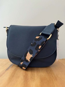 Clothing: 1027 Leather Crossbody Bag | Navy