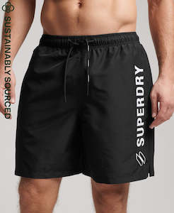 Clothing: Code Applique 19 Inch Swim Short | Black