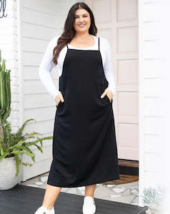 Clothing: Apron Dress | Black