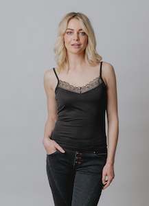 Clothing: Moss Staple Singlet Lace | Black