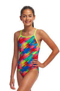 Girl's Diamond Back One Piece | Stroked